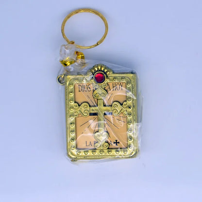 Mini Spanish LA BIBLIA DIOS HABLA HOY Real Paper Can Read Key Chains Catholic Orthodox Christian Fashion Religious Jewelry