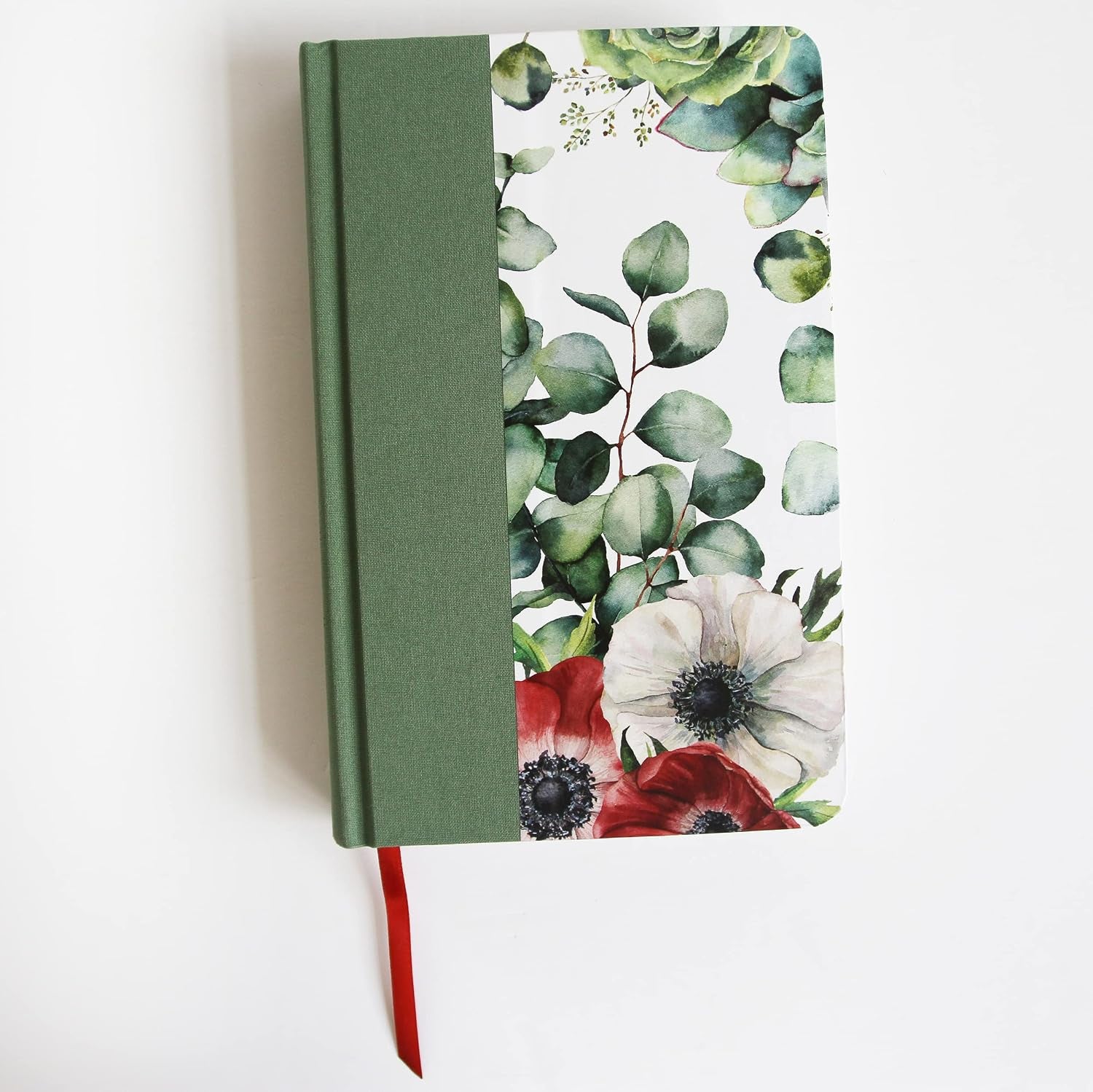Biblia RVR 1960 Letra Grande Tapa Dura Y Tela Verde Con Flores Tamaño Manual / Bible RVR 1960 Handy Size Large Print Hardcover Cloth with Green Floral (Spanish Edition)