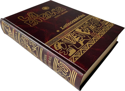 La Biblia Catolica Latinoamericana Letra Grande Edicion Cartone En Español Con Señalador Biblico - the Latin American Catholic Bible Spanish Edition with Bookmarks (Red)