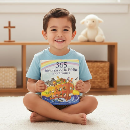 365 Historias De La Biblia Y Oraciones / 365 Bible and Prayers Padded Treasury Guilded (Spanish Language), Ages 3-8 (En Español) (Little Sunbeams) (Spanish Edition)