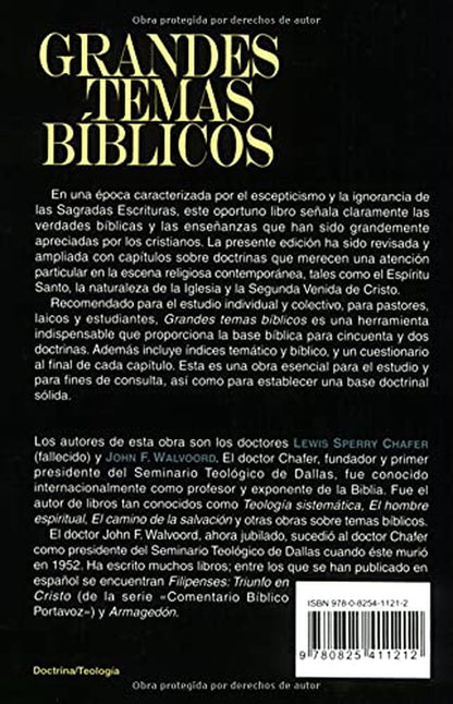 Grandes Temas Biblicos: 52 Doctrinas Clave De La Biblia Sintetizadas Y Explicicadas (Spanish Edition)