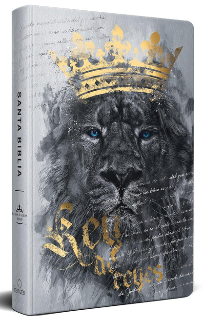 Biblia RVR60 Letra Grande Tamaño Manual, Tapa Dura León Rey De Reyes / Spanish Bible RVR60 Handy Size Large Print Hardcover Lion King of Kings (Spanish Edition)