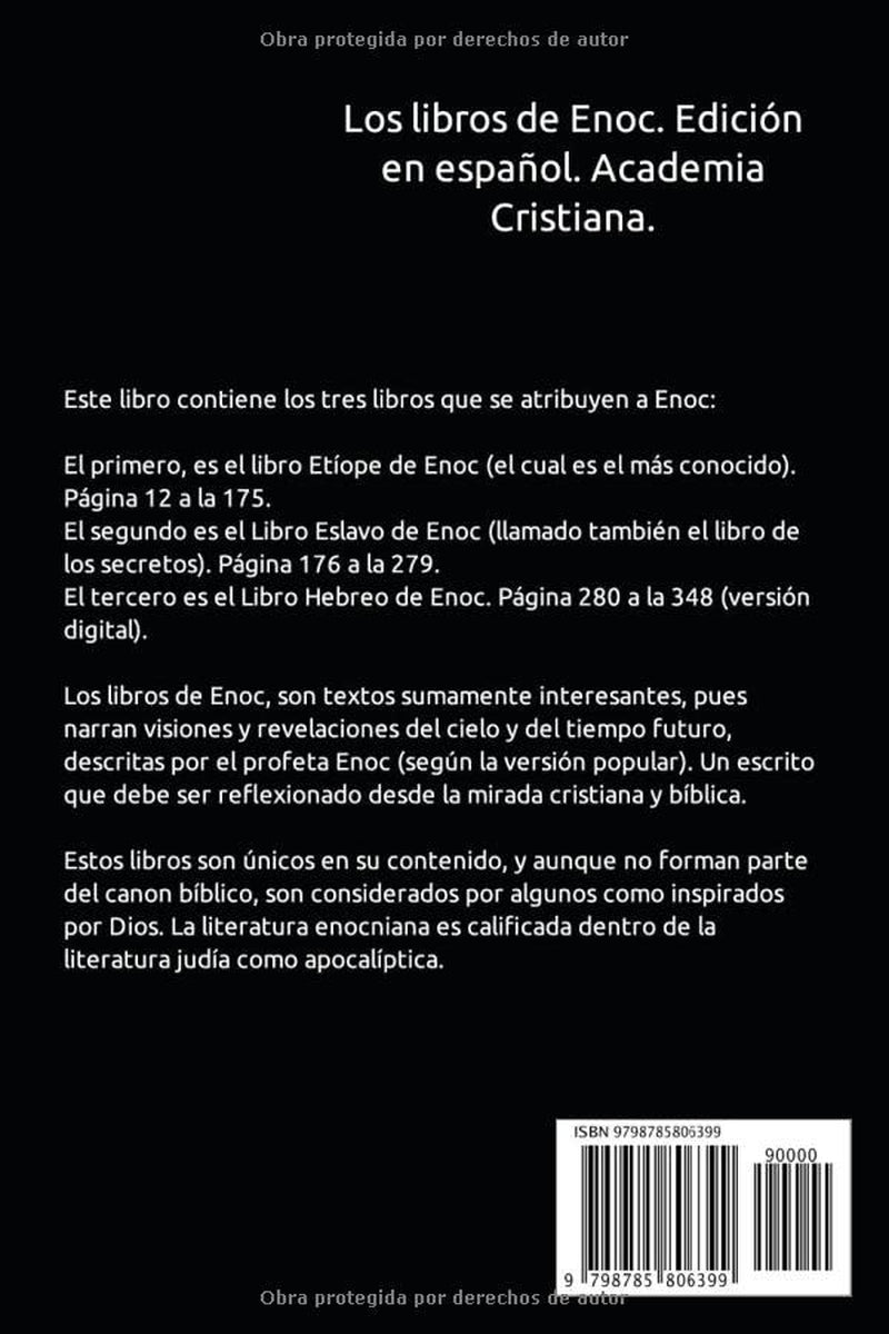 Los Libros De Enoc. Edición Completa: Incluye: El Texto Etíope De Enoc(1), Libro De Los Palacios (2), Y El Libro Hebreo De Enoch (3). (Libros Apócrifos De Las Cuevas De Qumrán) (Spanish Edition)