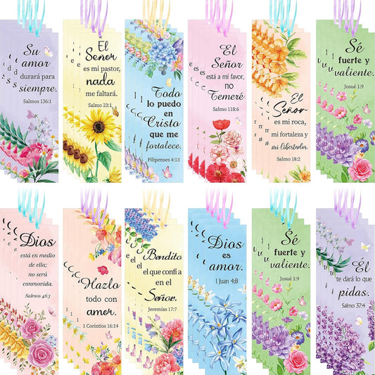 120 Pcs Separadores De Biblia En Español Bible Separators | Christian Markers Colored Rope, Marcadores Biblia Women Church Prayer, Mother Day Bookmarks Cristianos Gifts Verses