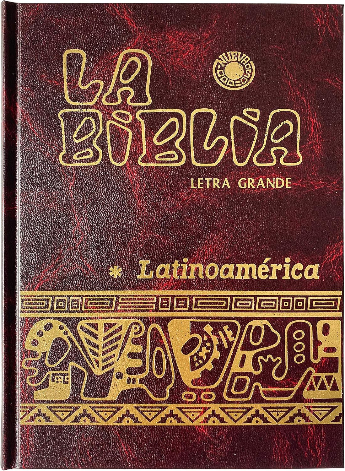 La Biblia Catolica Latinoamericana Letra Grande Edicion Cartone En Español Con Señalador Biblico - the Latin American Catholic Bible Spanish Edition with Bookmarks (Red)