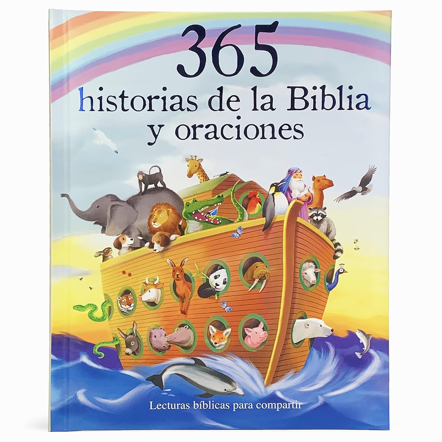 365 Historias De La Biblia Y Oraciones / 365 Bible and Prayers Padded Treasury Guilded (Spanish Language), Ages 3-8 (En Español) (Little Sunbeams) (Spanish Edition)