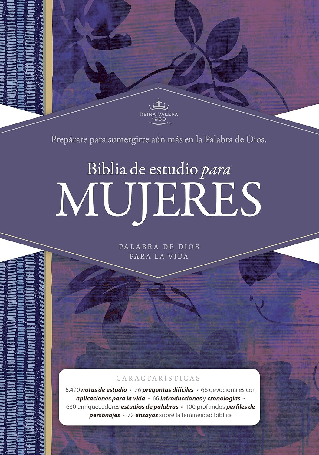 Biblia Reina Valera 1960 De Estudio Para Mujeres, Tapa Dura | RVR 1960 Women'S Study Bible, Hardcover (Spanish Edition)