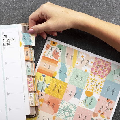 Spanish Bible Tabs (Large Print, Easy to Read), Pestañas Para Biblia En Español, Bible Journaling Supplies, 66 Separadores De Biblia Includes Catholic Books and 9 Blank Tabs - Alegria Theme