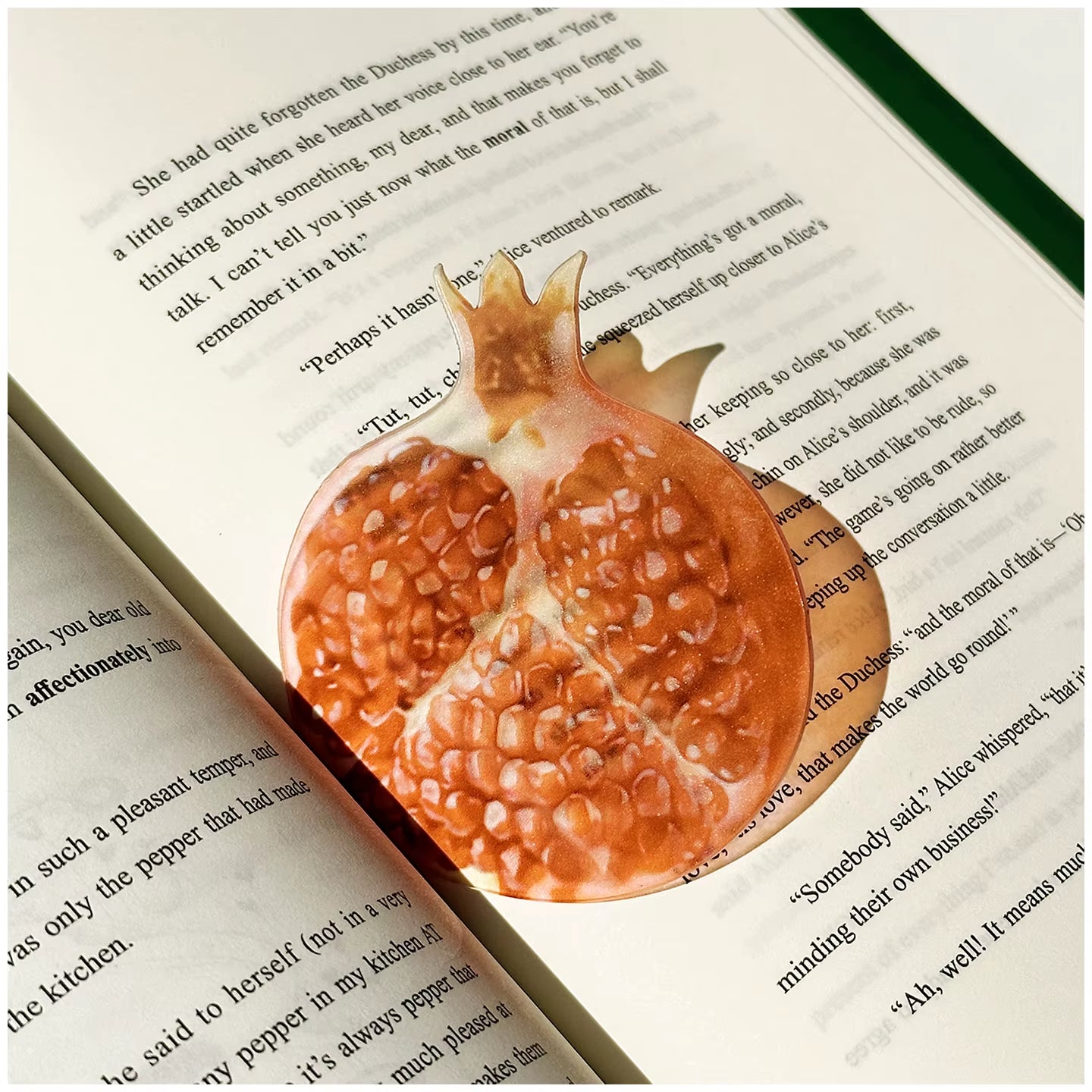 Delicate Transparent Acrylic Apple Bookmark Reading Mark Student Gift Premium Feeling Cute Grape Tomato Bookmarks