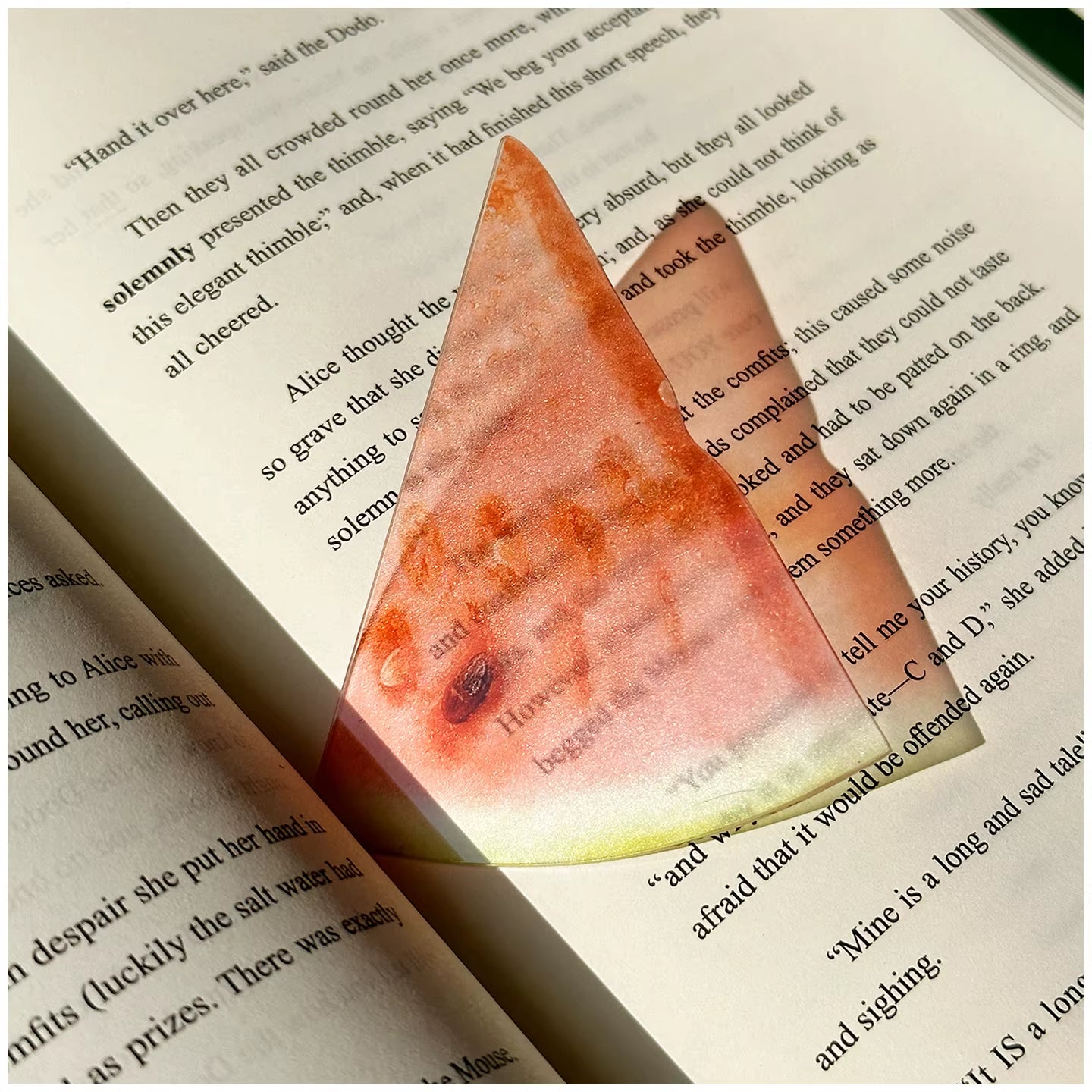 Delicate Transparent Acrylic Apple Bookmark Reading Mark Student Gift Premium Feeling Cute Grape Tomato Bookmarks