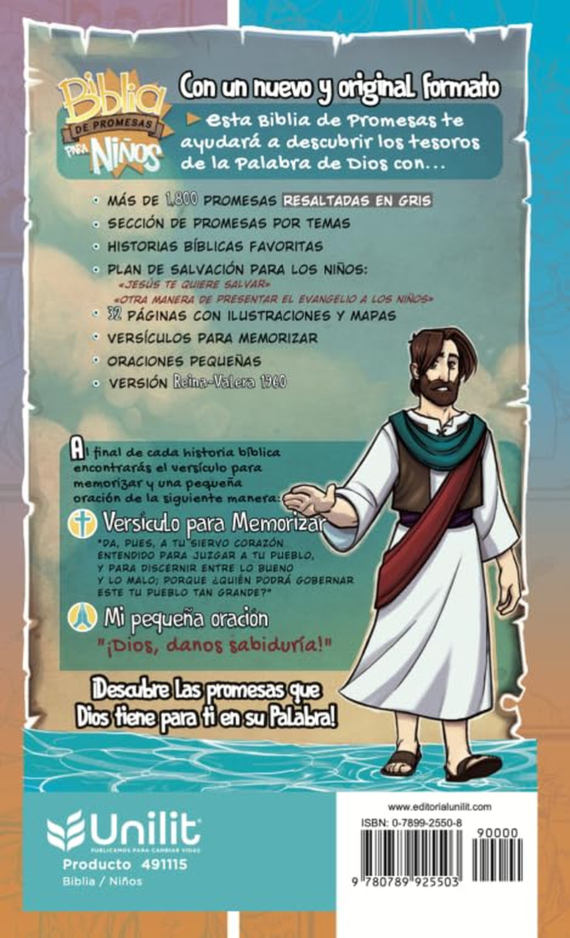 Biblia Para Niños Reina Valera 1960 – De Promesas | Edición En Español | Tapa Dura | Spanish RVR 1960 Promise Bible for Kids / Hardcover (Spanish Edition)