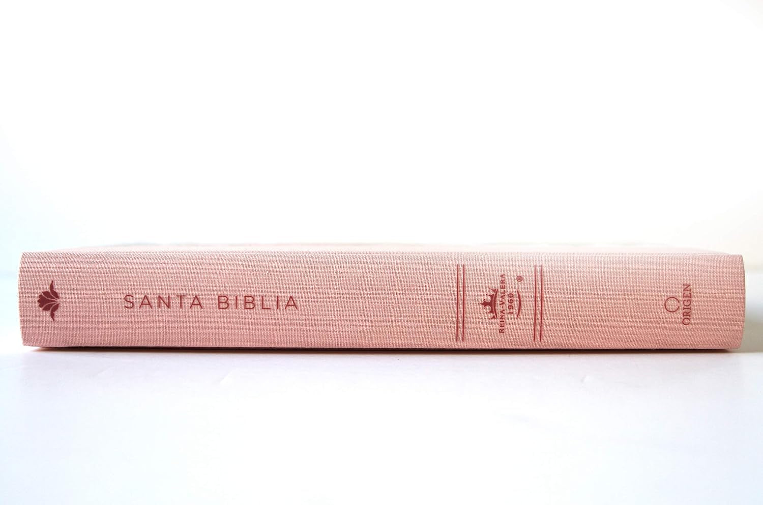 Biblia Reina Valera 1960 Letra Grande. Tapa Dura, Tela Rosada Con Flores, Tamaño Manual / Bible RVR 1960. Handy Size, Large Print, Hardcover, Pink (Spanish Edition)